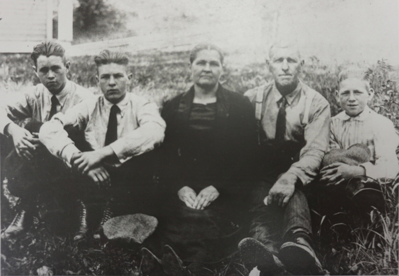 John & Sally Hamer with young James P. Hamer & his brothers